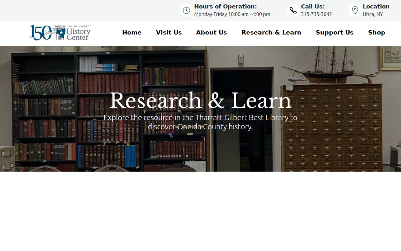 New Hartford previous residents Oneida County history research library