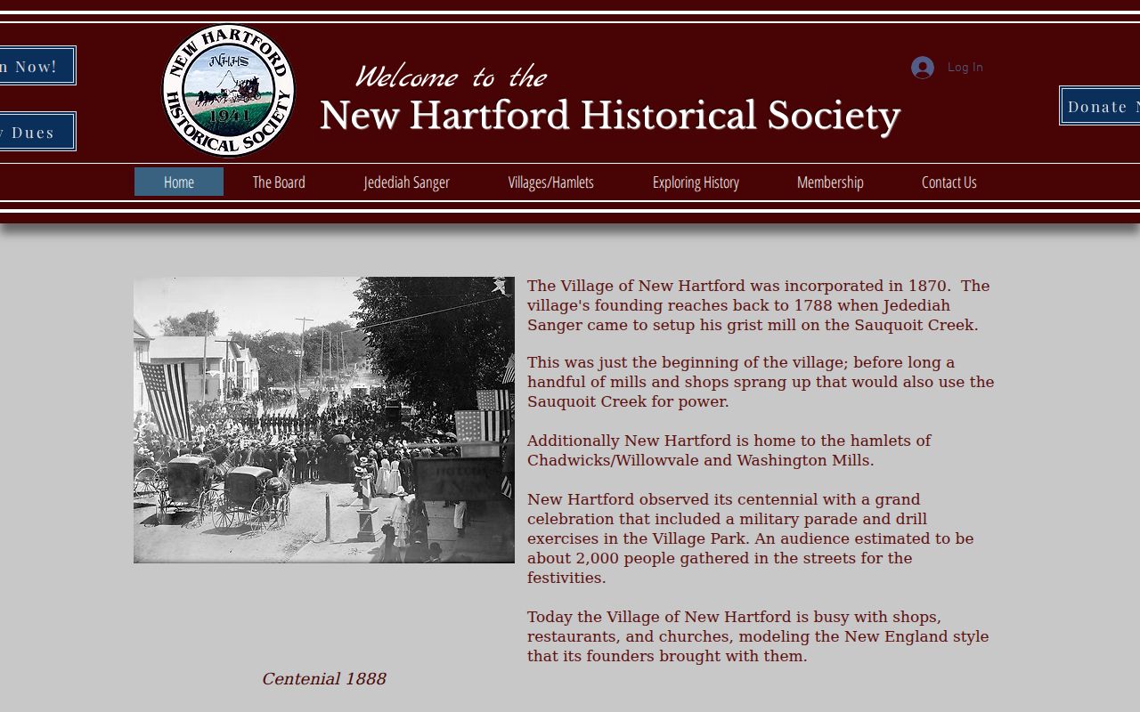 New Hartford city directory Historical Society research source