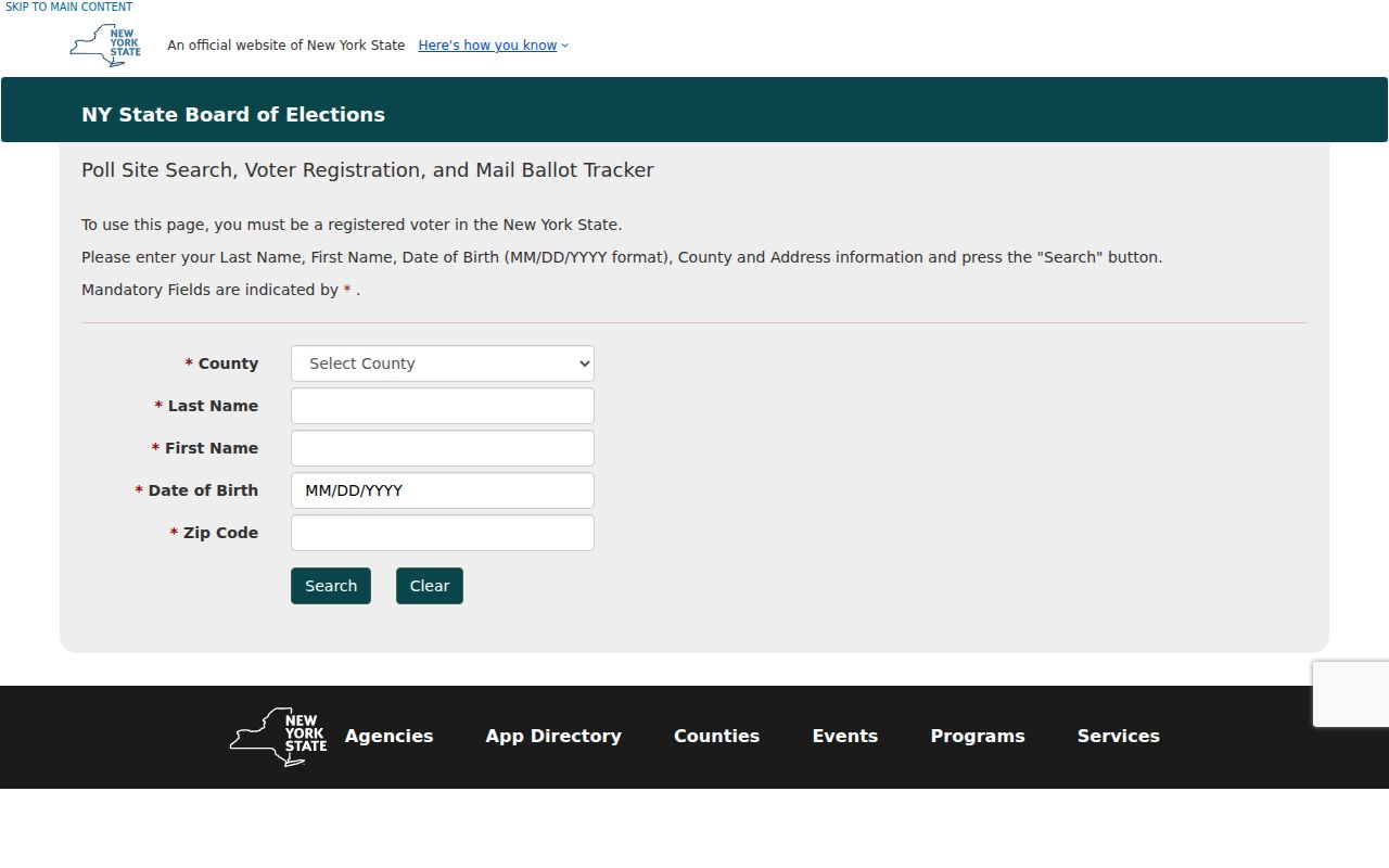 New Hartford residents directory voter lookup form